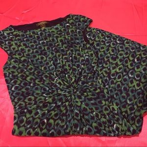 Ralph Lauren twist sheath dress purple blue green